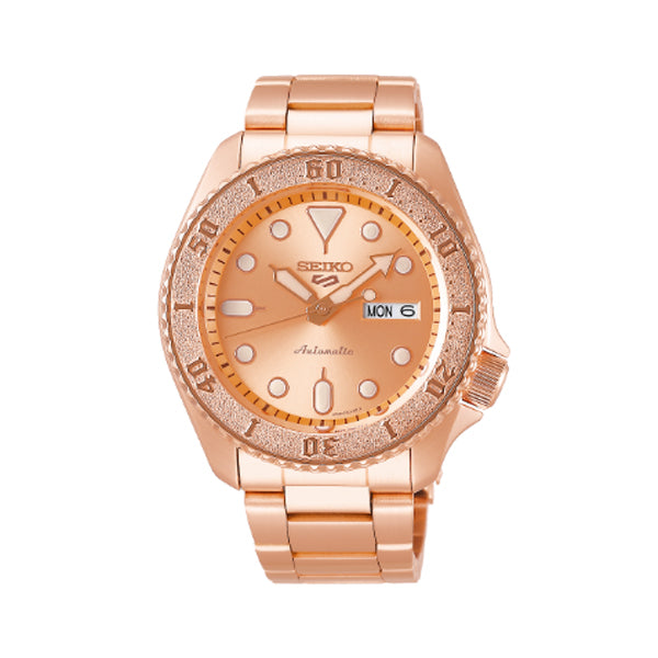 Seiko 5 Sports Automatic Rose Gold Stainless Steel Band Watch SRPE72K1 (LOCAL BUYERS ONLY) Watchspree