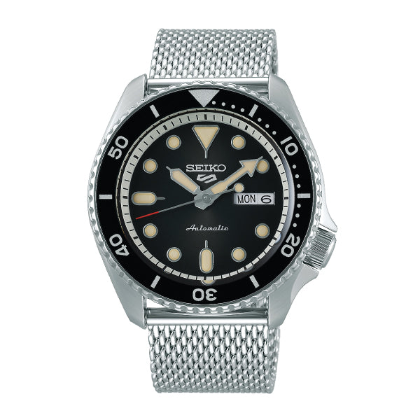 Seiko 5 Sports Automatic Silver Stainless Steel Mesh Band Watch SRPD73K1 (LOCAL BUYERS ONLY) Watchspree