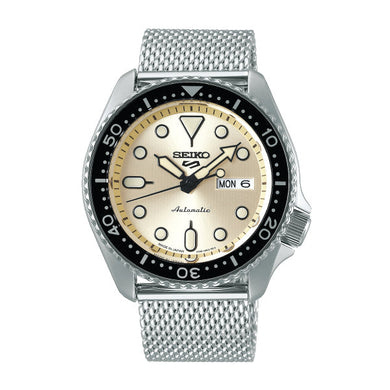 Seiko 5 Sports Automatic Silver Stainless Steel Mesh Band Watch SRPE75K1 (LOCAL BUYERS ONLY) Watchspree