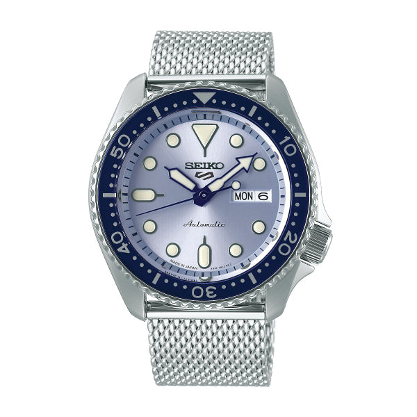 Seiko 5 Sports Automatic Silver Stainless Steel Mesh Band Watch SRPE77K1 (LOCAL BUYERS ONLY) Watchspree