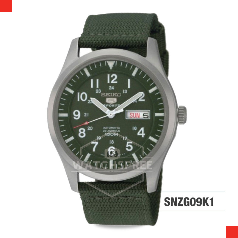 Seiko 5 Sports Automatic Watch SNZG09K1 Watchspree