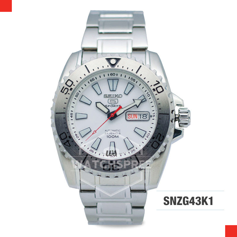 Seiko 5 Sports Automatic Watch SNZG43K1 Watchspree