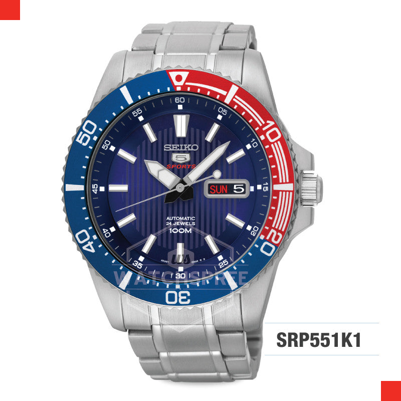 Seiko 5 Sports Automatic Watch SRP551K1 Watchspree