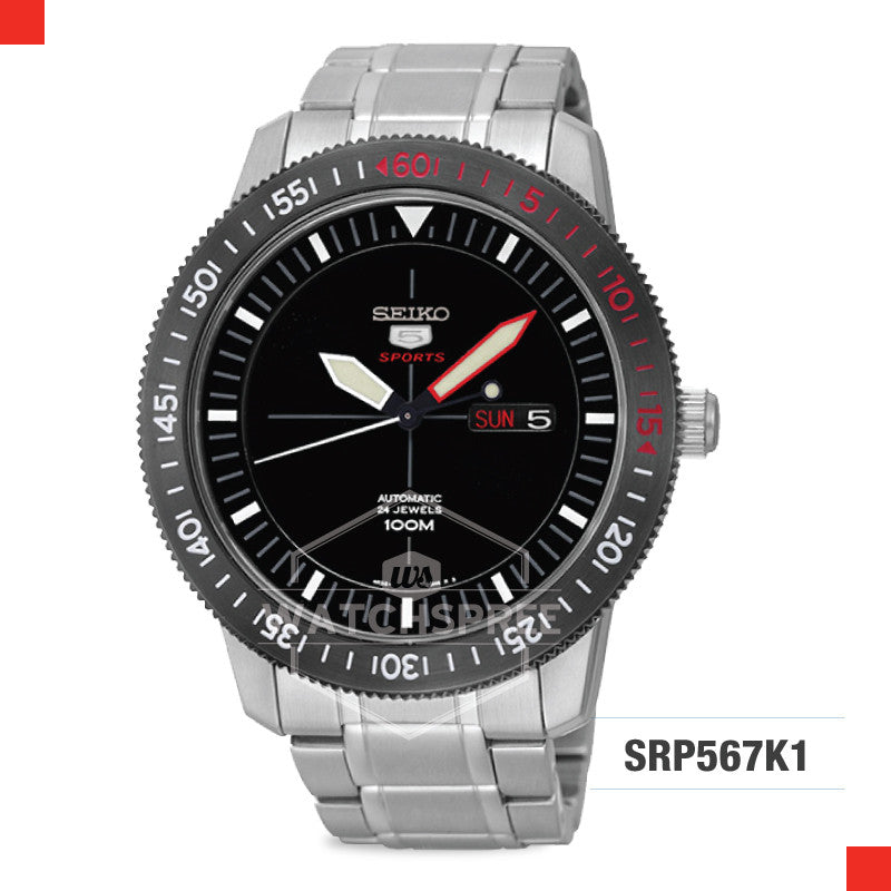 Seiko 5 Sports Automatic Watch SRP567K1 Watchspree
