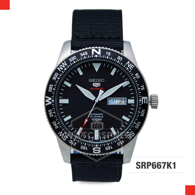 Seiko 5 Sports Automatic Watch SRP667K1 Watchspree