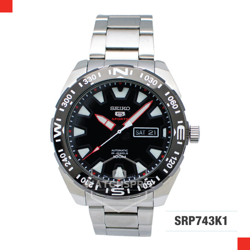 Seiko 5 Sports Automatic Watch SRP743K1 Watchspree
