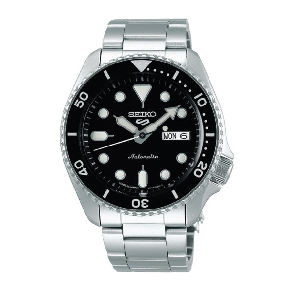 Seiko 5 Sports (Japan Made) Automatic Silver Stainless Steel Band Watch SBSA005 SBSA005J (LOCAL BUYERS ONLY) Watchspree