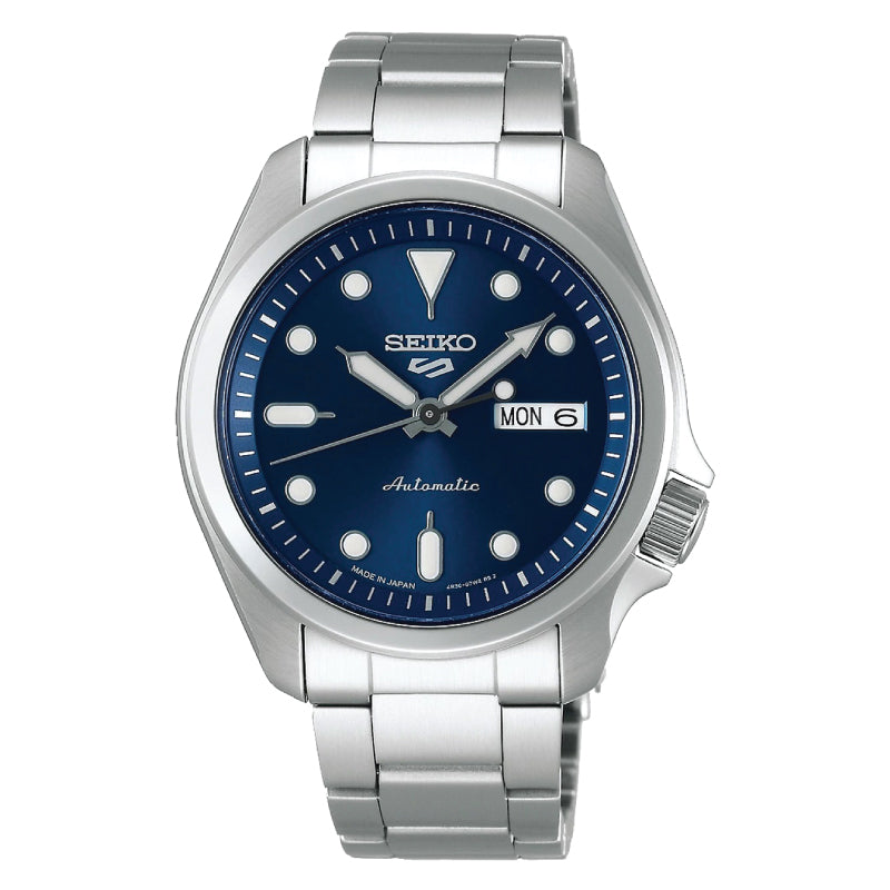 Seiko 5 Sports (Japan Made) Automatic Silver Stainless Steel Band Watch SBSA043 SBSA043J (LOCAL BUYERS ONLY) Watchspree