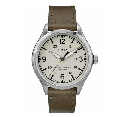 Timex Men's Waterbury Traditional 40mm Leather Strap Watch TW2R71100 | Watchspree