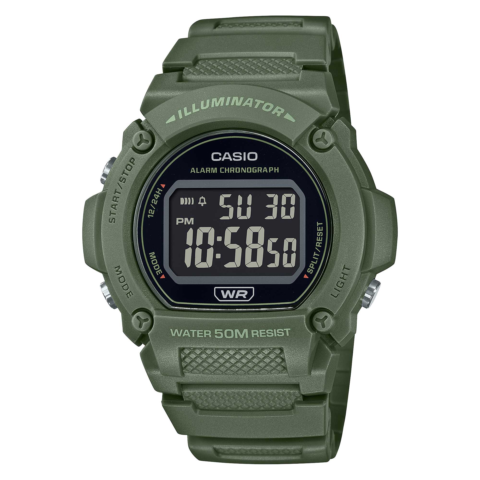Casio Standard Sporty Digital Watch W219HC-3B W-219HC-3B