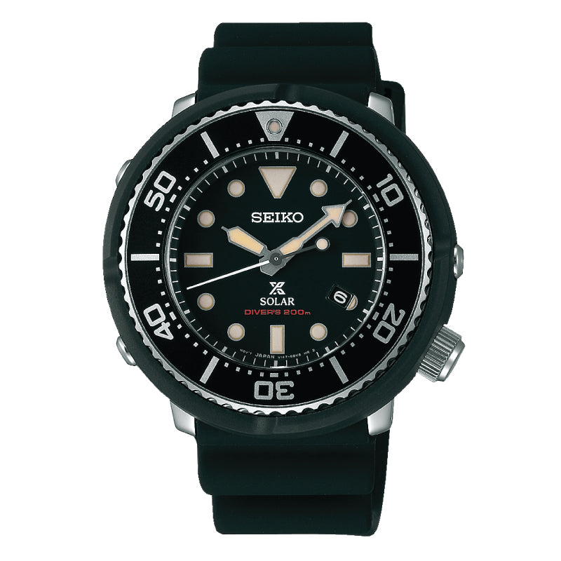 Seiko Prospex Solar Air Diver LOWERCASE Black Silicon Strap Watch SBDN043 SBDN043J (LOCAL BUYERS ONLY)