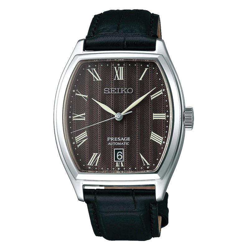 Seiko Presage (Japan Made) Automatic Black Calfskin Leather Strap Watch SARY113 SARY113J (LOCAL BUYERS ONLY)