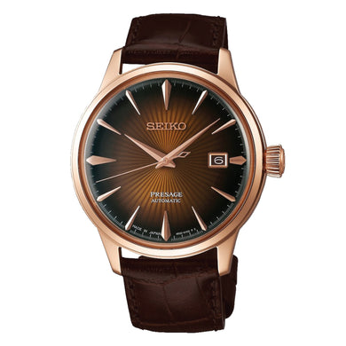 Seiko Presage (Japan Made) Automatic Dark Brown Calfskin Leather Strap Watch SARY128 SARY128J (LOCAL BUYERS ONLY)